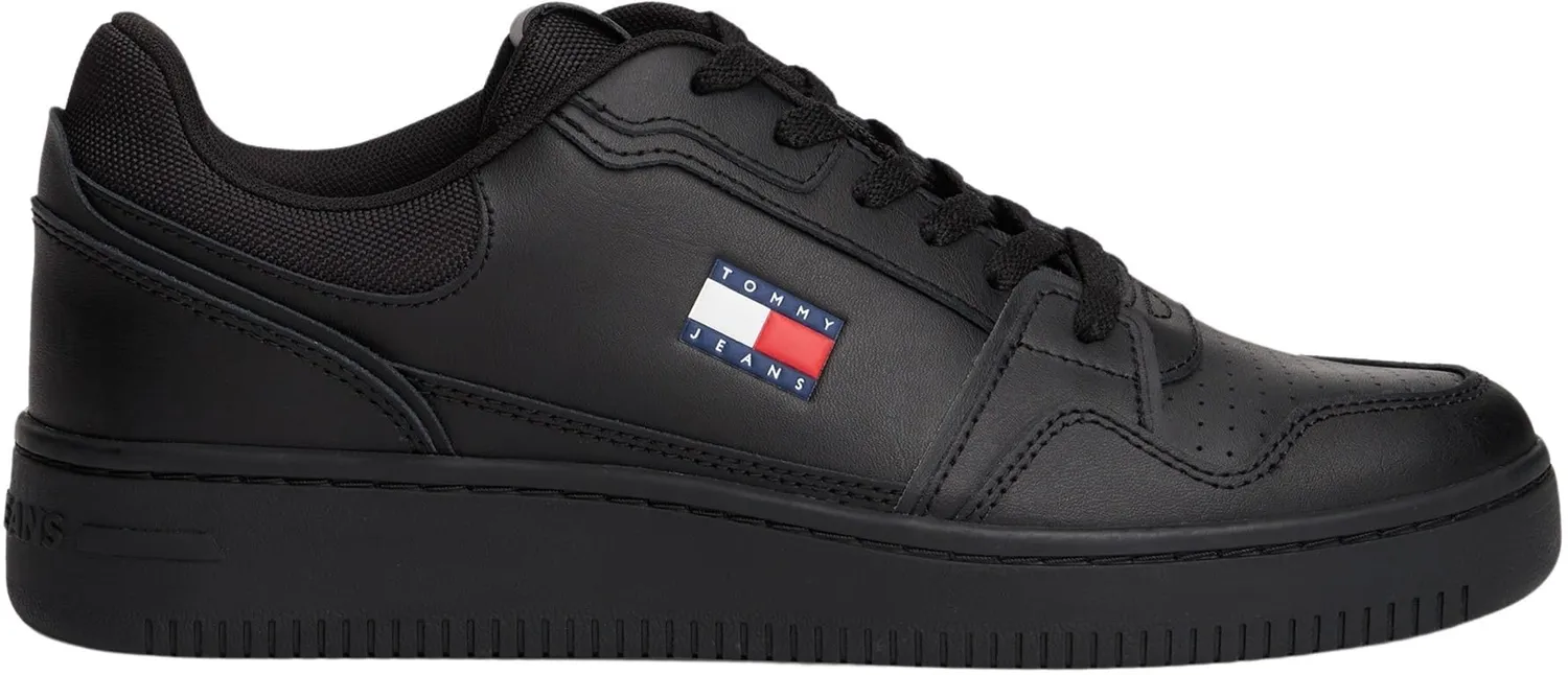 Tommy Jeans TJM Retro Basket Sneaker Schwarz Gr 46