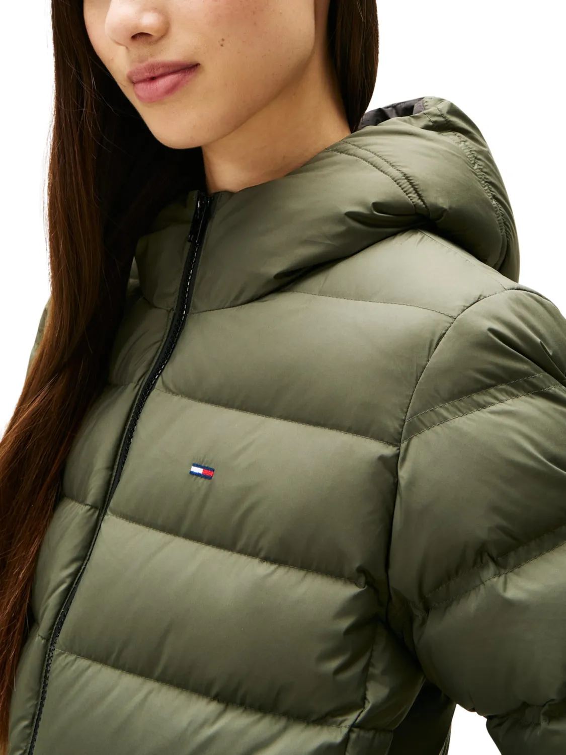 Tommy Jeans Pufferjacke Damen Slim Kapuze gesteppt