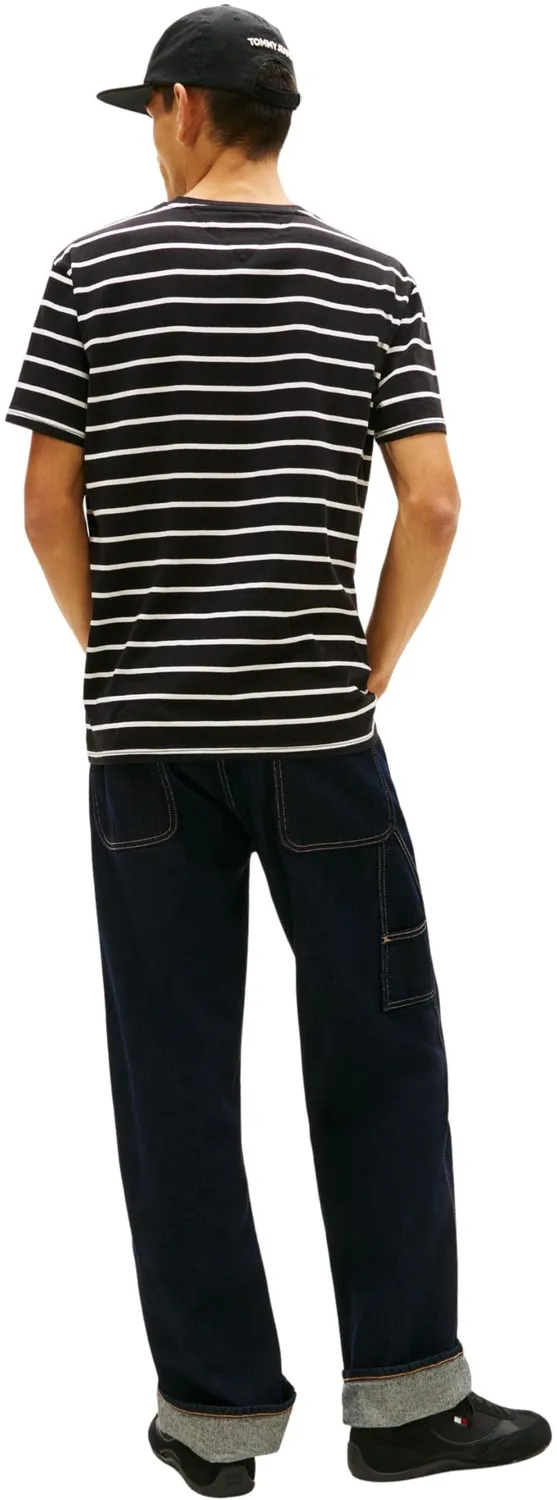 Tommy Jeans TJM Reg Stripe DM0DM22544 T-Shirt Gr.L gestreift