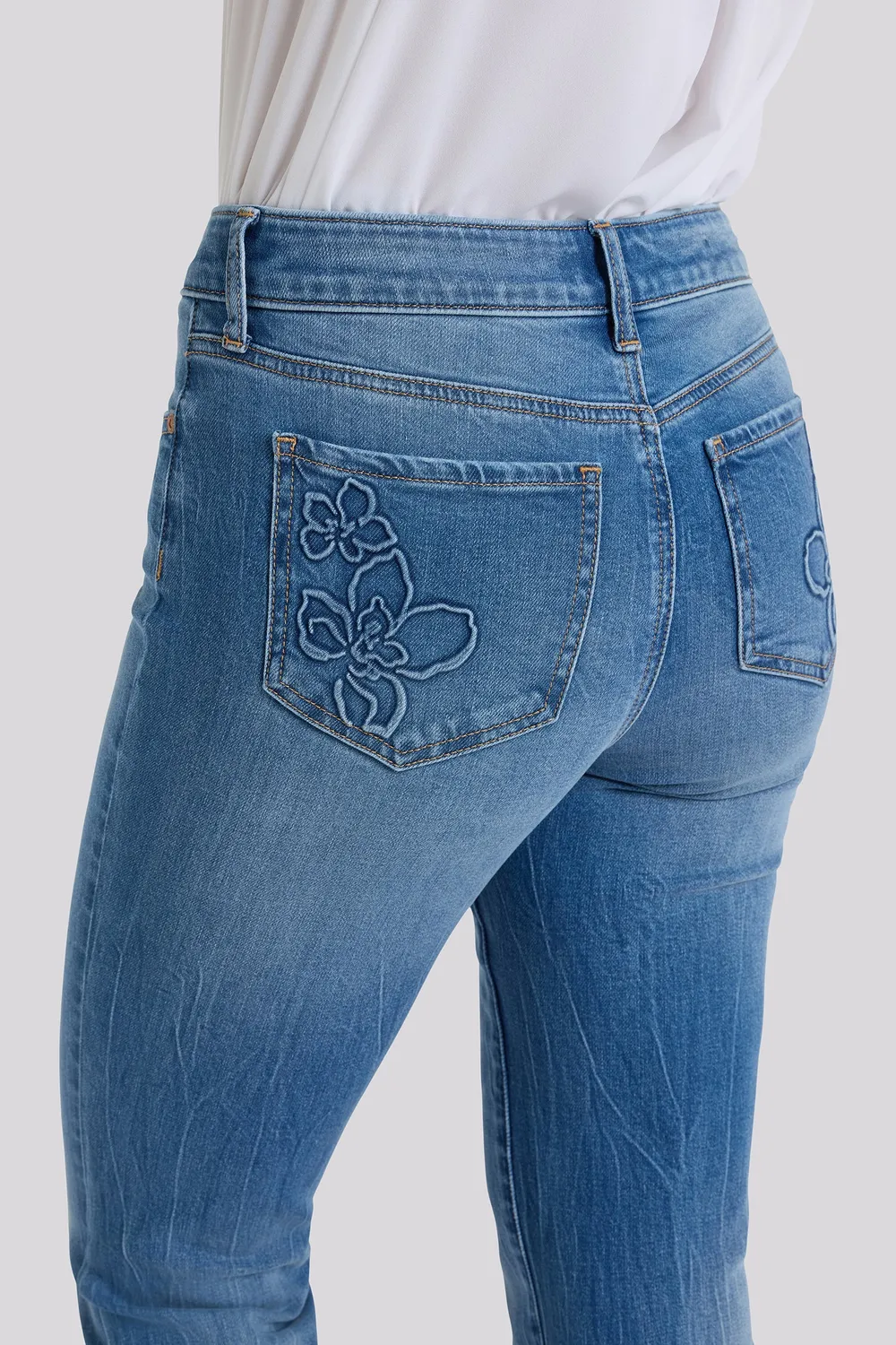 NYDJ Marilyn Straight Petite Jeans Pacifica indigo 25"