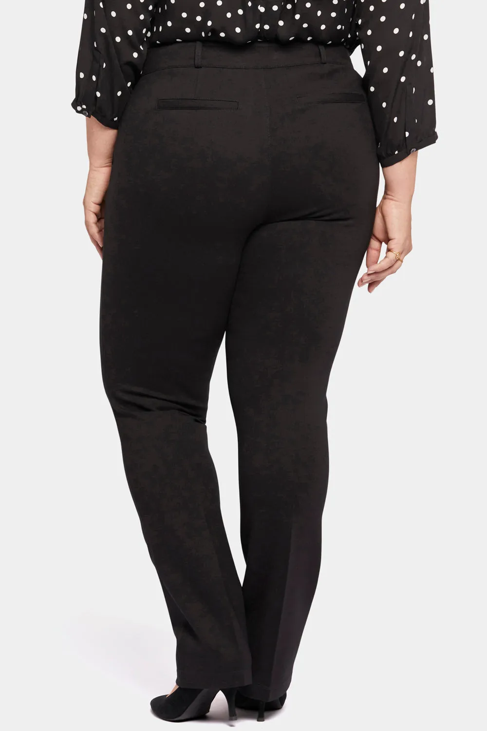 NYDJ Classic Trouser Hose Schwarz Plus Size formend