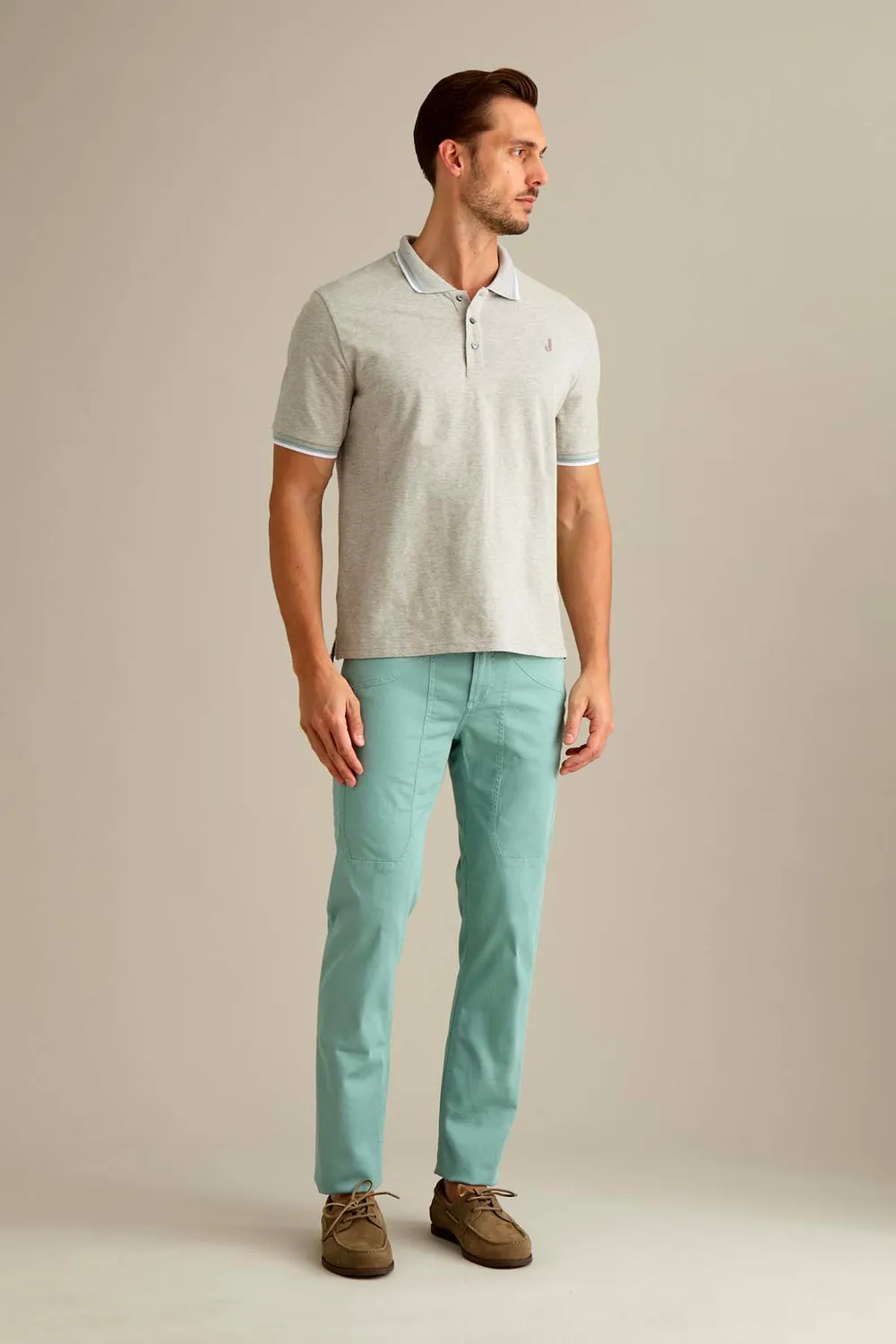 Jeckerson John 5-Pocket Slim Fit pastellgrün Stretch