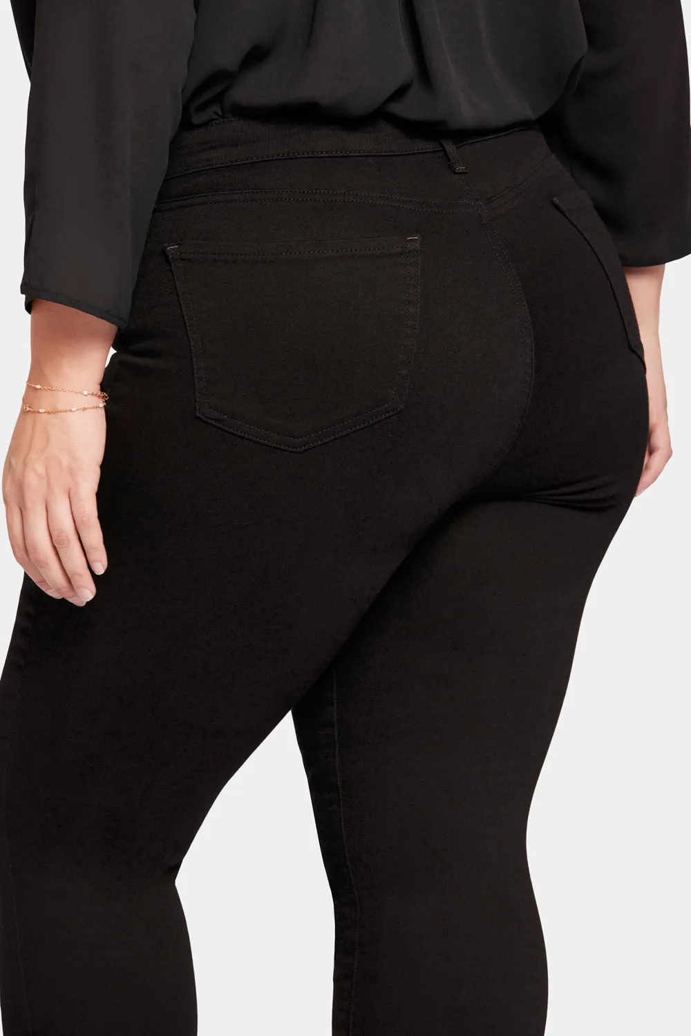 NYDJ Ami Skinny Jeans Plus Size Schwarz formend
