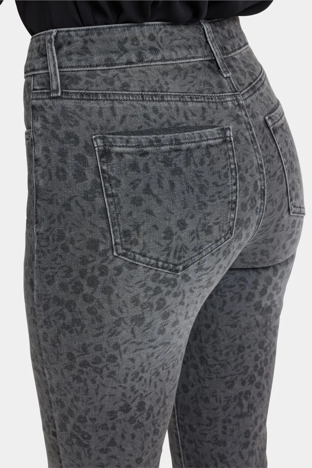 NYDJ Marilyn Straight Jeans Grey Daniela Ditsy geblümt