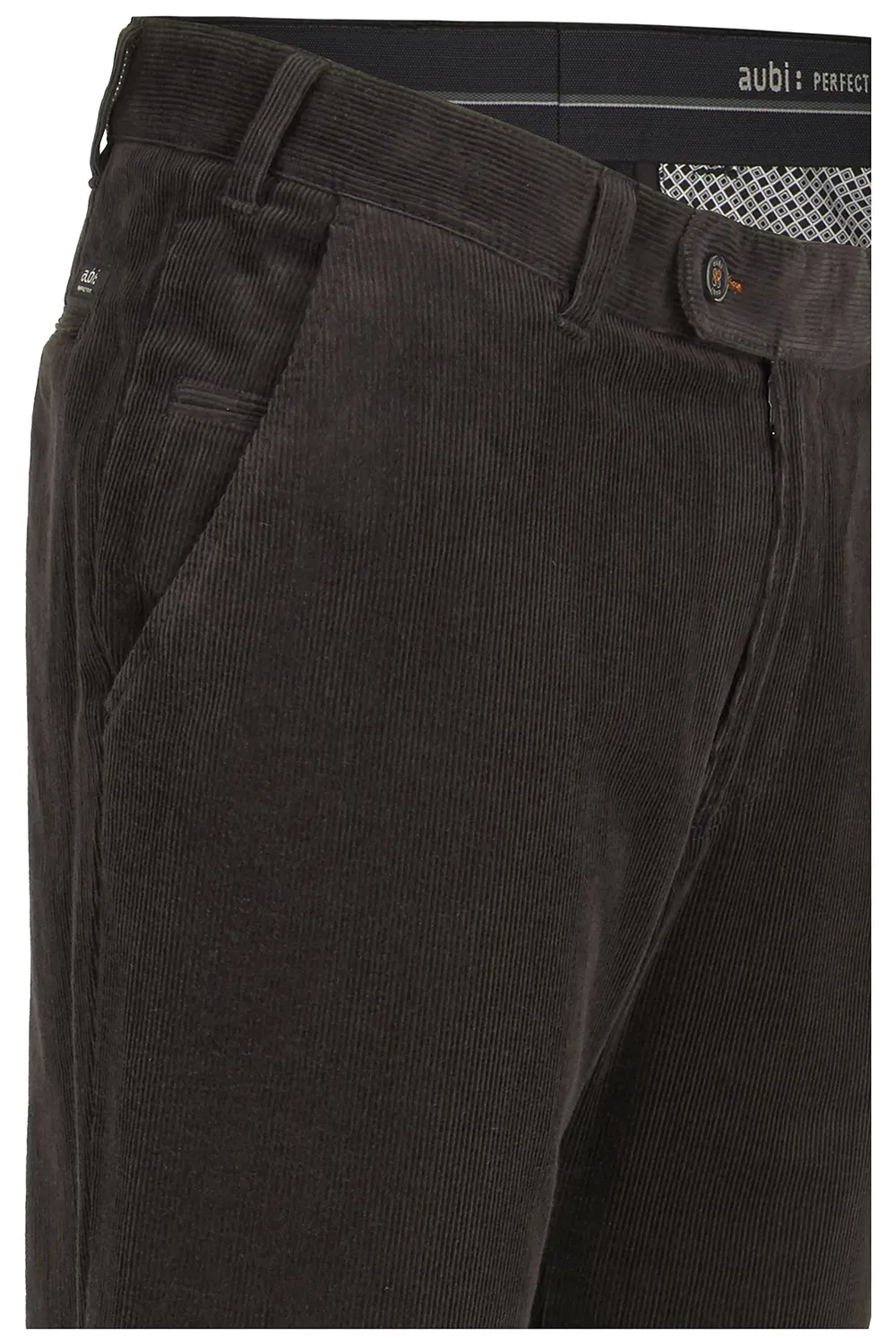 Aubi 526 Cordhose Herren Stretch Rost
