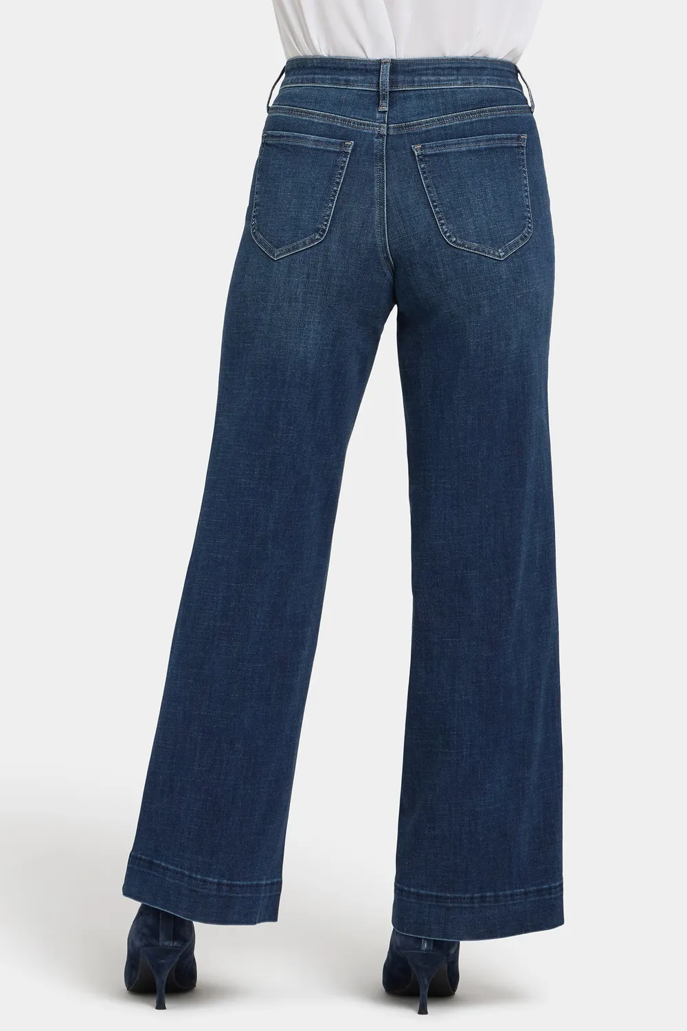 NYDJ Teresa Wide Leg Jeans Louvre Sapphire dunkelblau