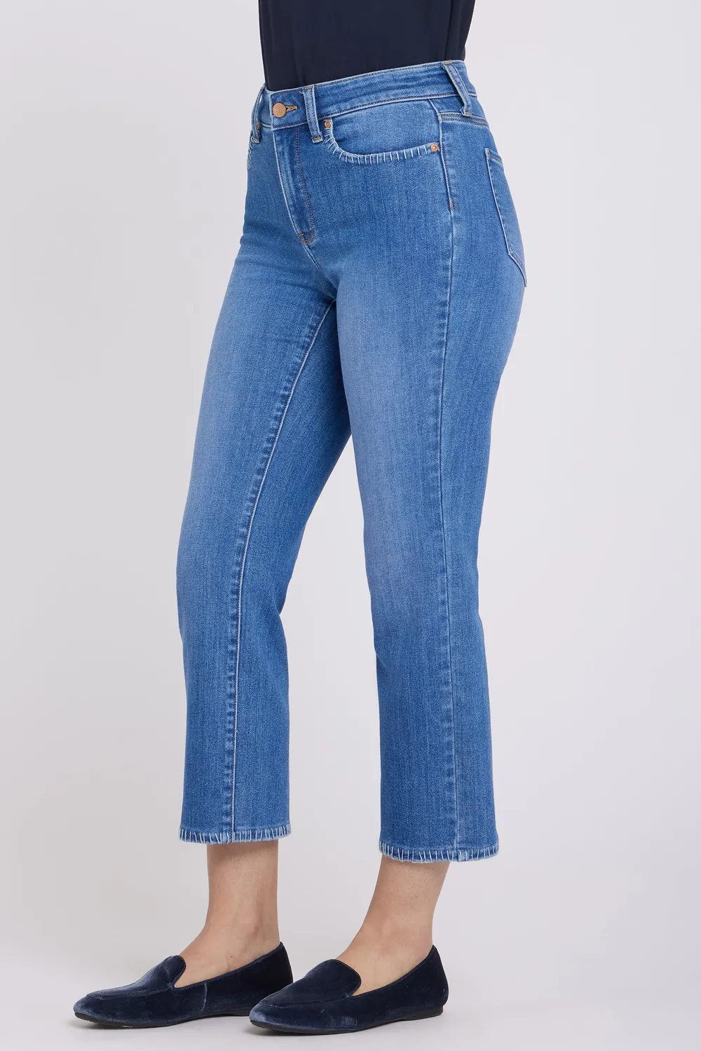 NYDJ Marilyn Straight Ankle Jeans Blue Paradise Denim