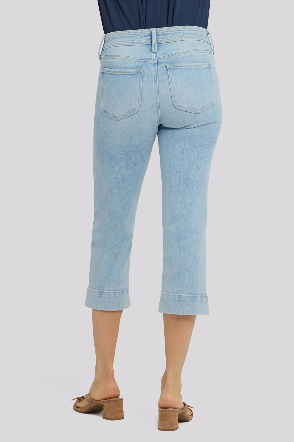 NYDJ Marilyn Straight Crop Jeans Keys View hellblau