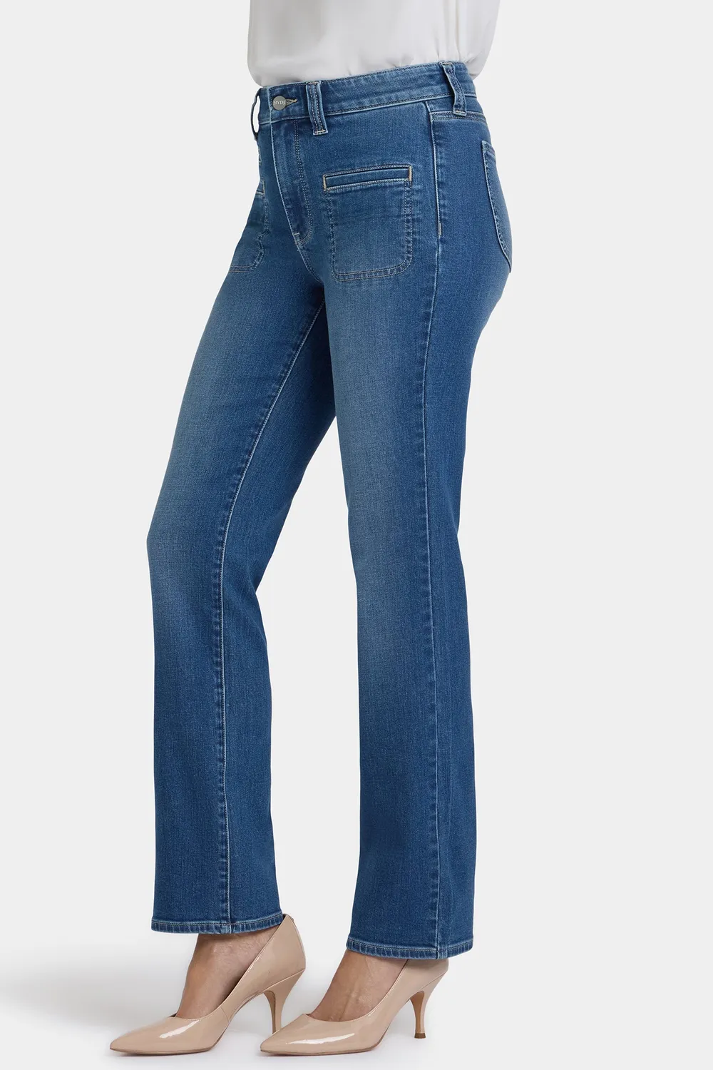 NYDJ Marilyn Straight Jeans Romantic Indigo High-Rise