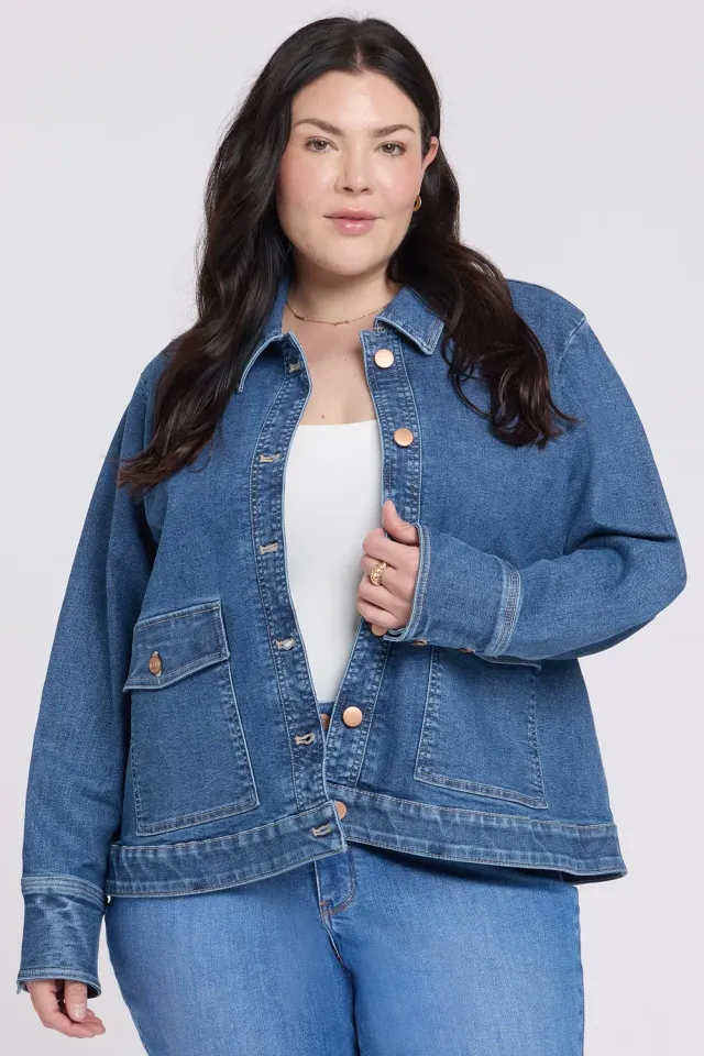 NYDJ Denim Jacke Plus Size Salton Jeansjacke