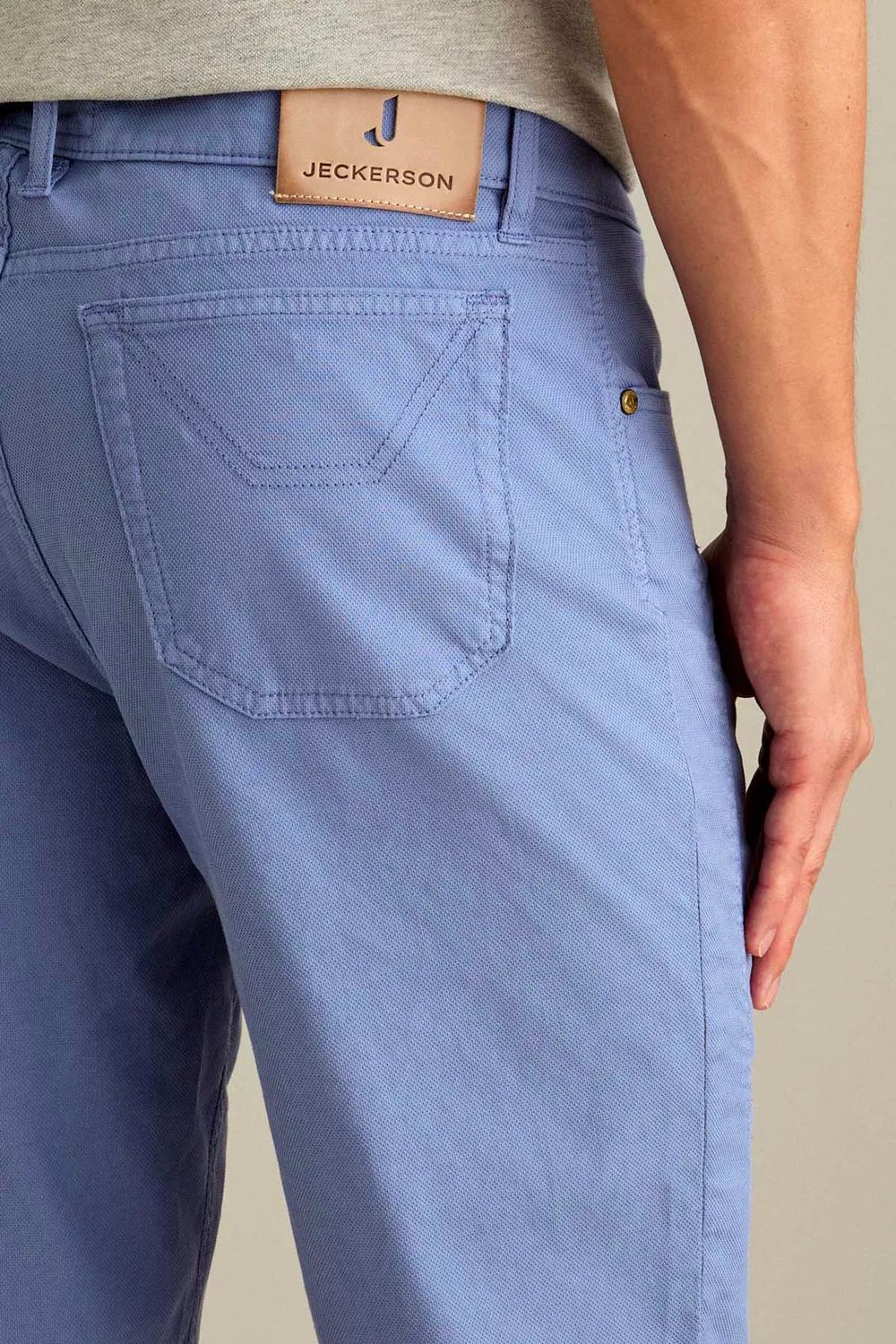 Jeckerson Jayden Slim Fit Bermuda hellblau Baumwolle