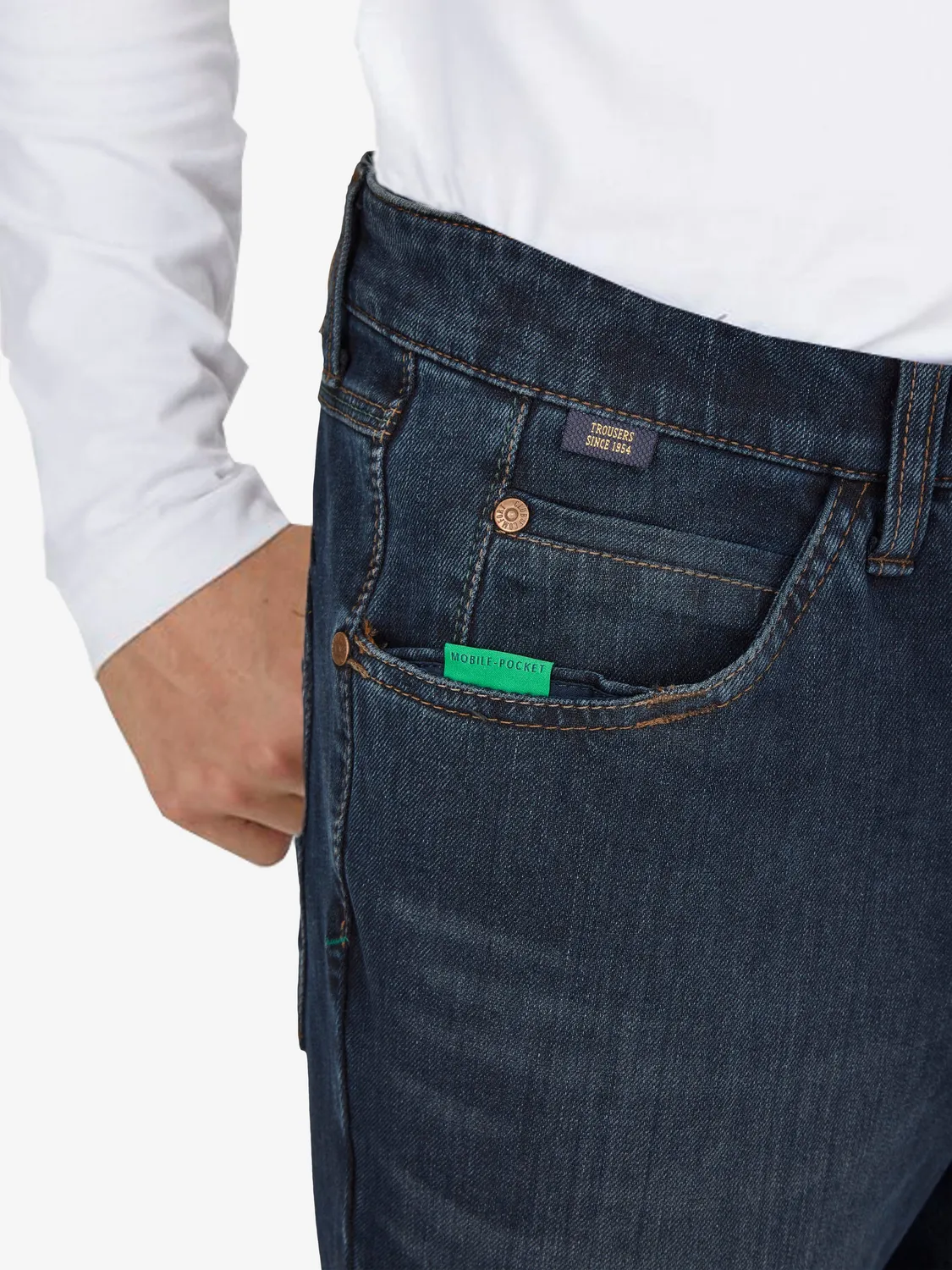 Club of Comfort Henry 7054 Jeans dunkelblau 360 Stretch