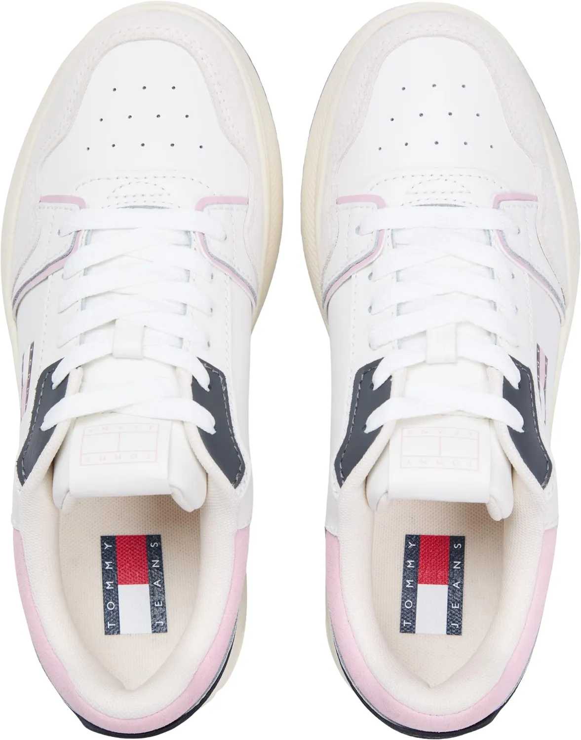 Tommy Jeans Retro Basket Sneaker Damen Weiß Gr. 40 Plateau
