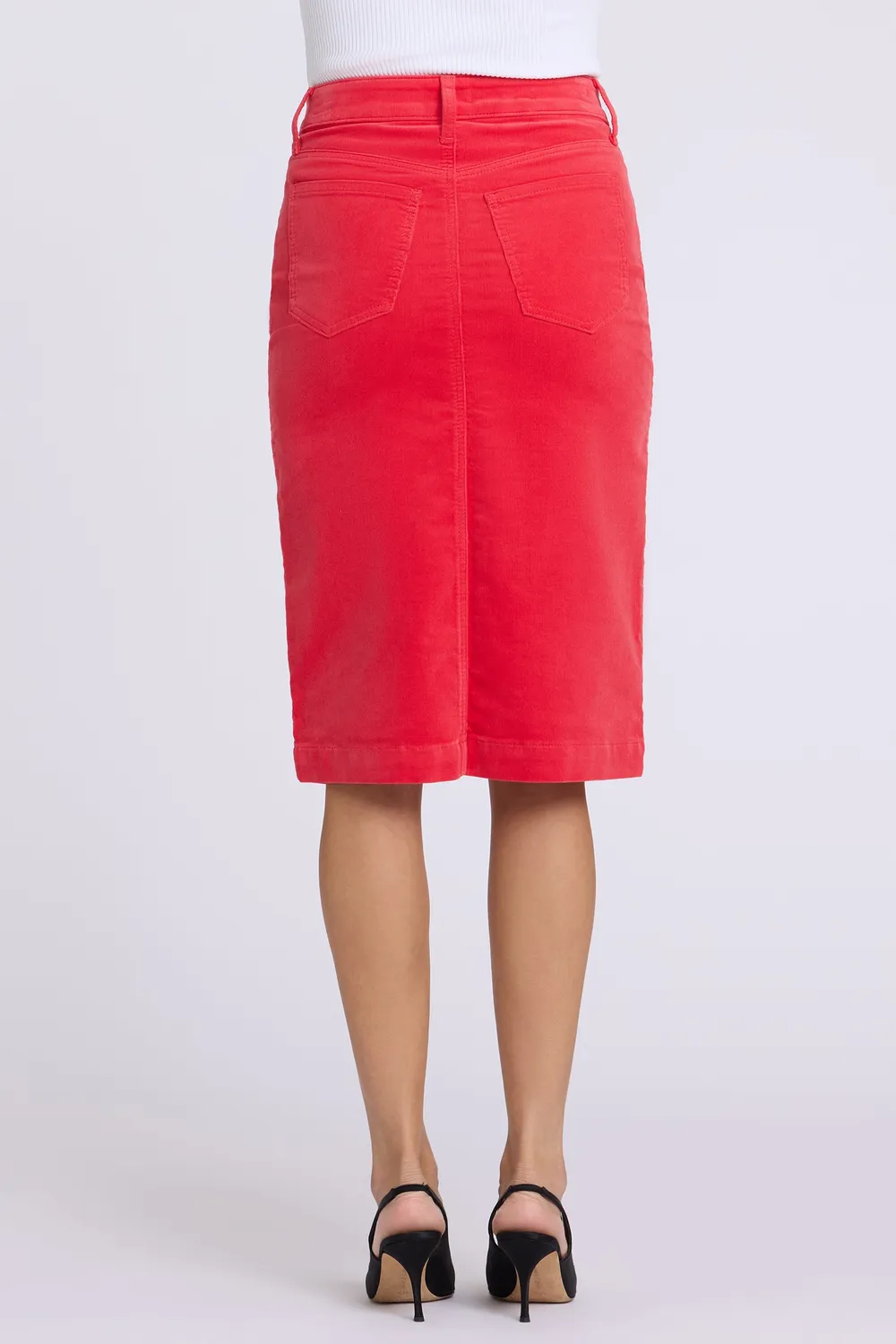 NYDJ 5 Pocket Midirock Camellia Cord