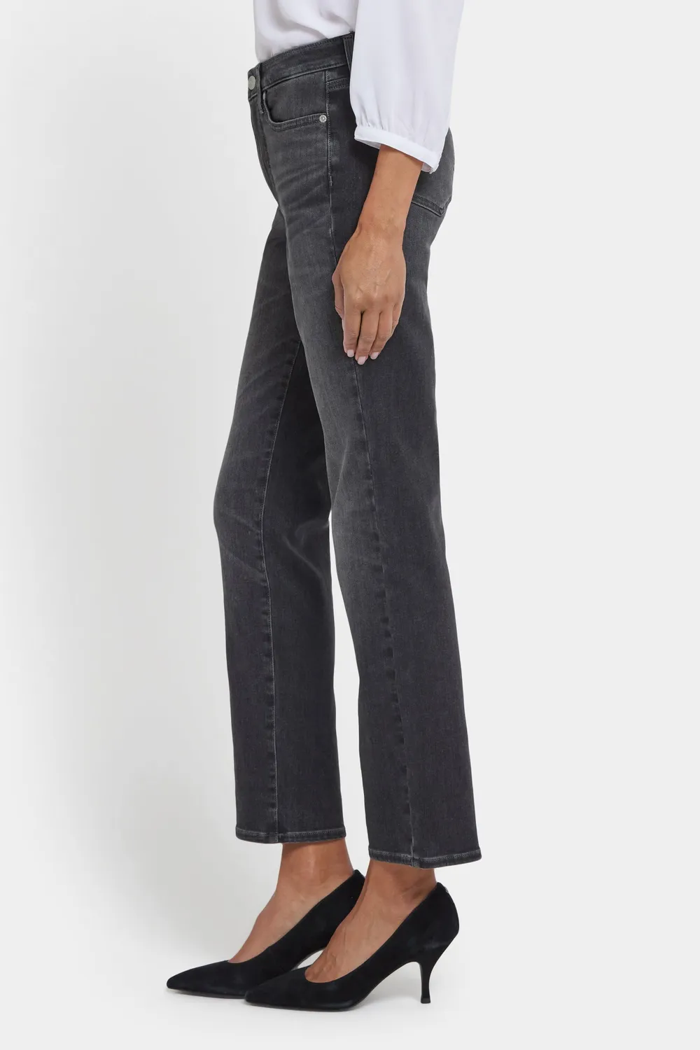 NYDJ Sheri Slim Jeans Gloomy Marais Grau