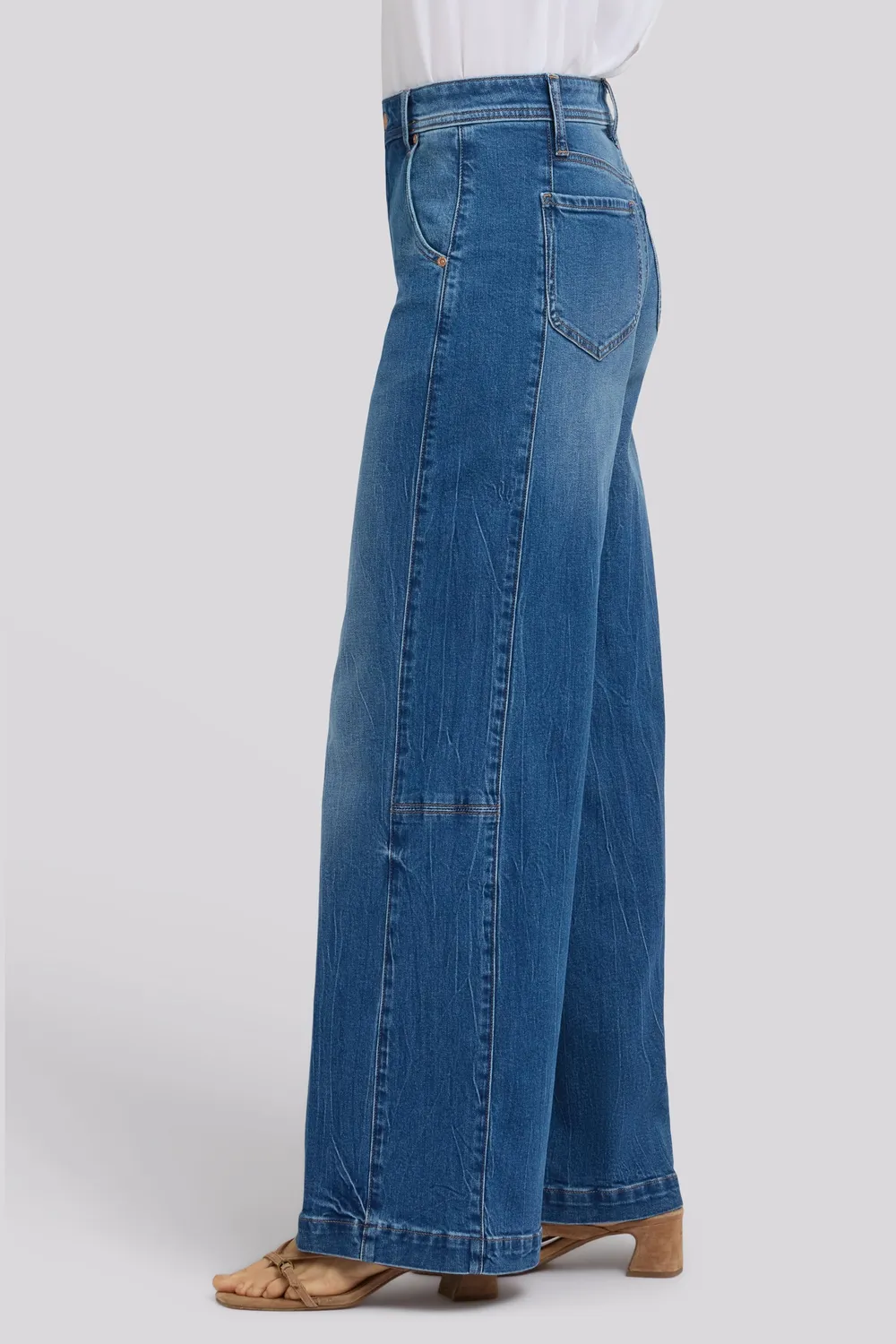 NYDJ Gracie Wide Leg Jeans Wild River High Waist