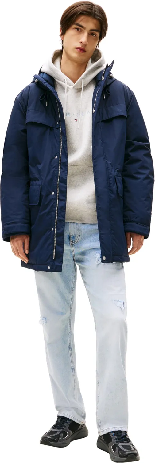 Tommy Jeans City Ready Parka Herren Kapuze Wasserdicht Winter