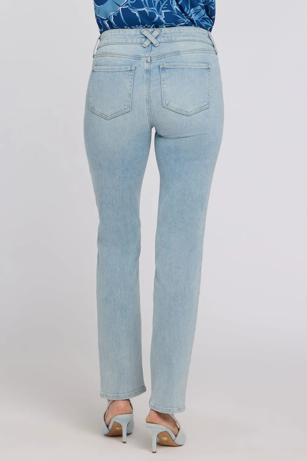 NYDJ Sheri Slim Straight Jeans Keys View Stretch
