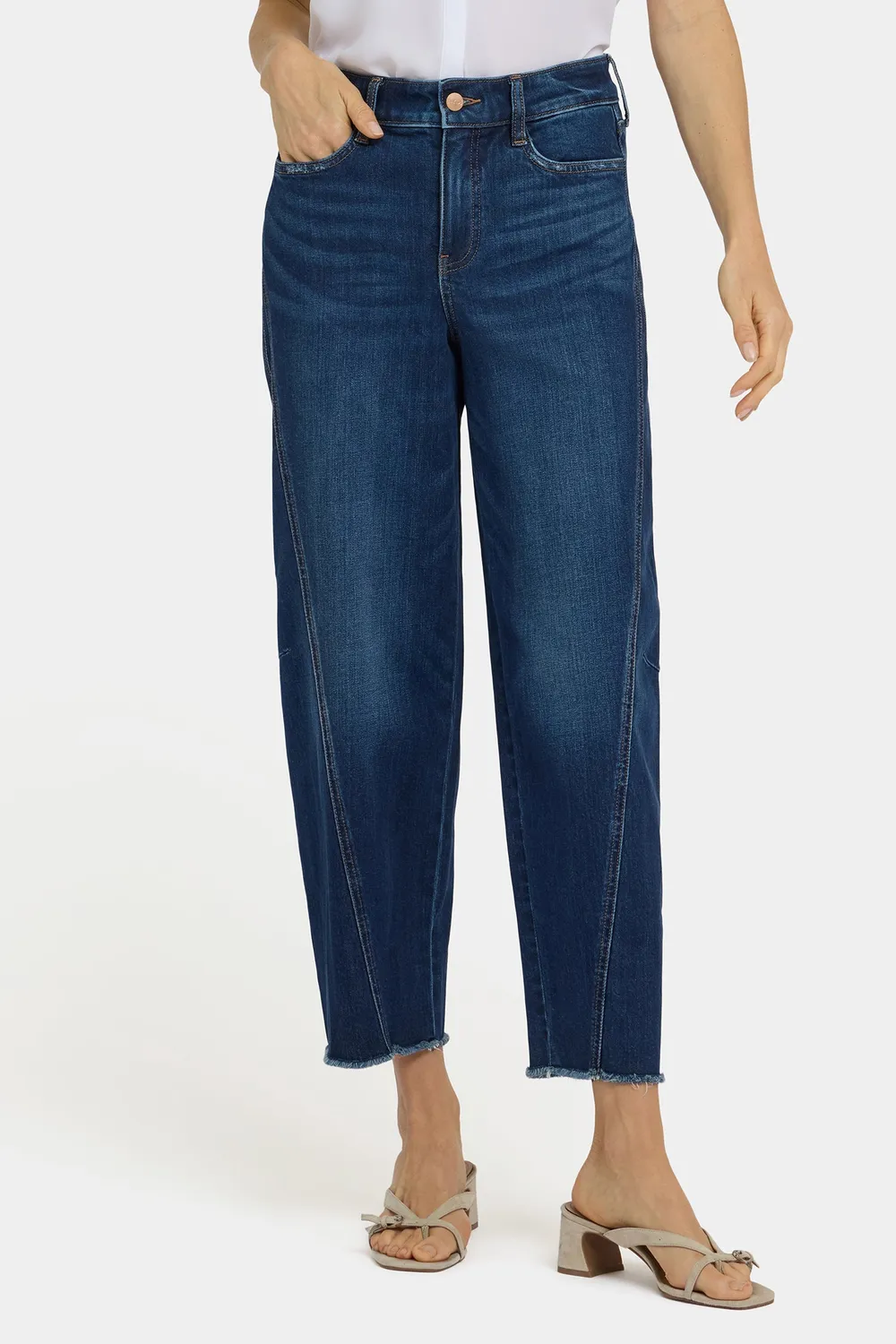 NYDJ Alyssa Relaxed Crop Jeans Sunset Villa dunkelblau