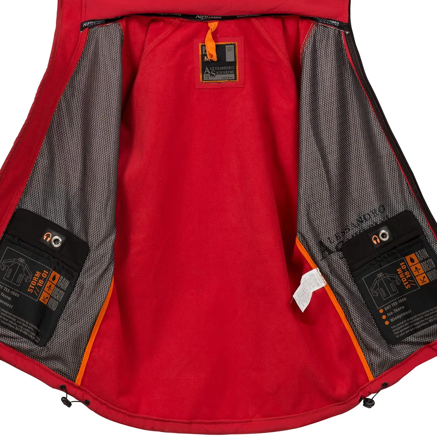 Alessandro Salvarini AS098 Softshelljacke Herren Rot Outdoor