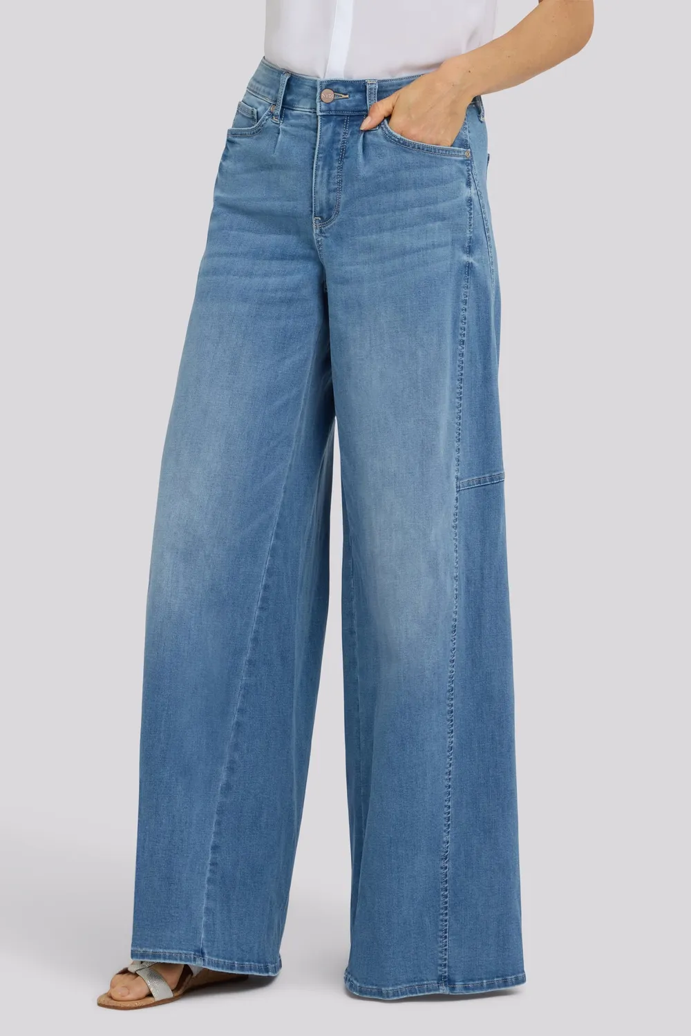 NYDJ Nova Super Wide Leg Jeans Vista Lakes kühlend