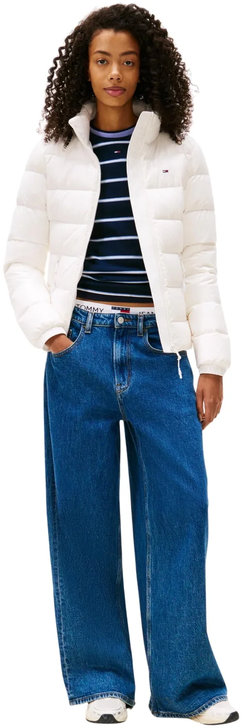 Tommy Jeans Slim Zip Print Down Pufferjacke Damen