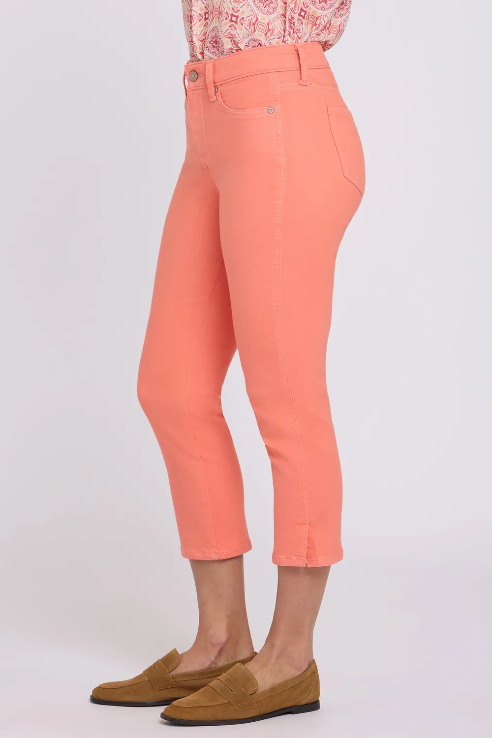 NYDJ Chloe Capri Jeans Peachiness Caprijeans Orange Cool-Denim