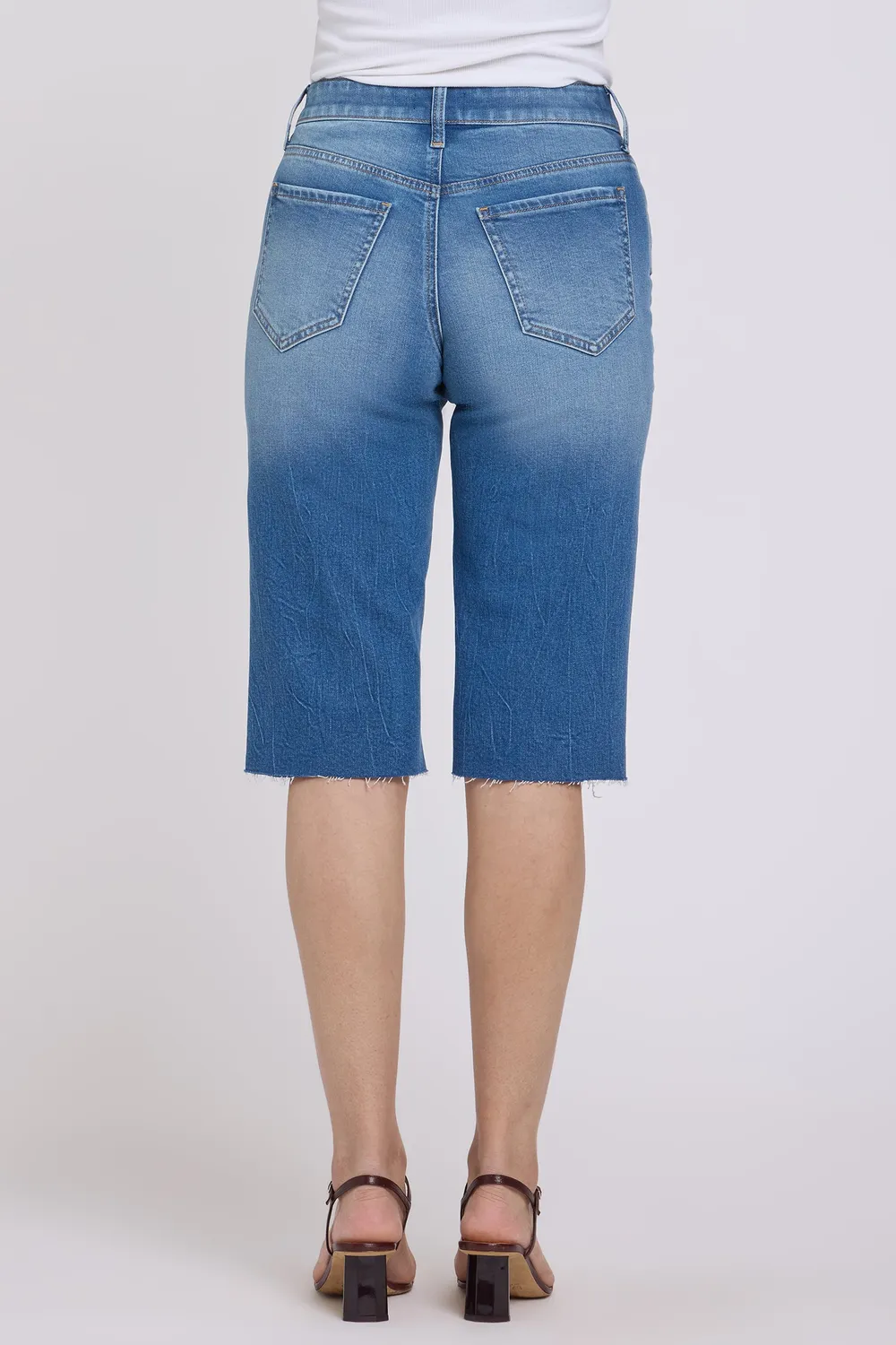 NYDJ Kristie 80s Bermuda Shorts Petite Pacifica Blau