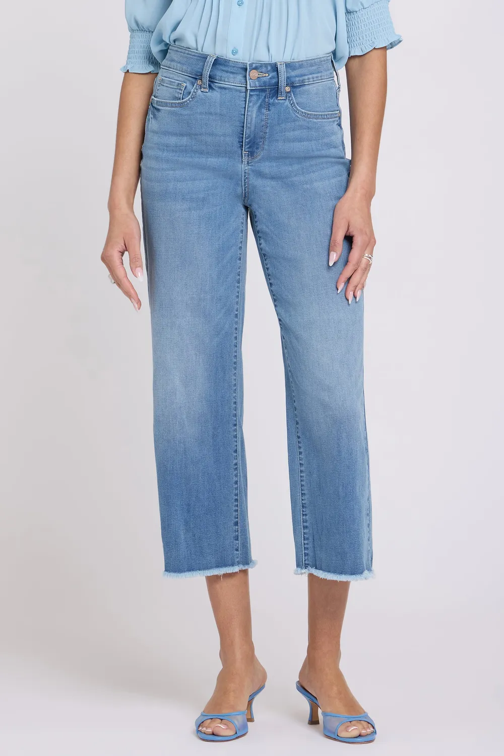 NYDJ Coco Wide Leg Crop Jeans Vista Lakes weit