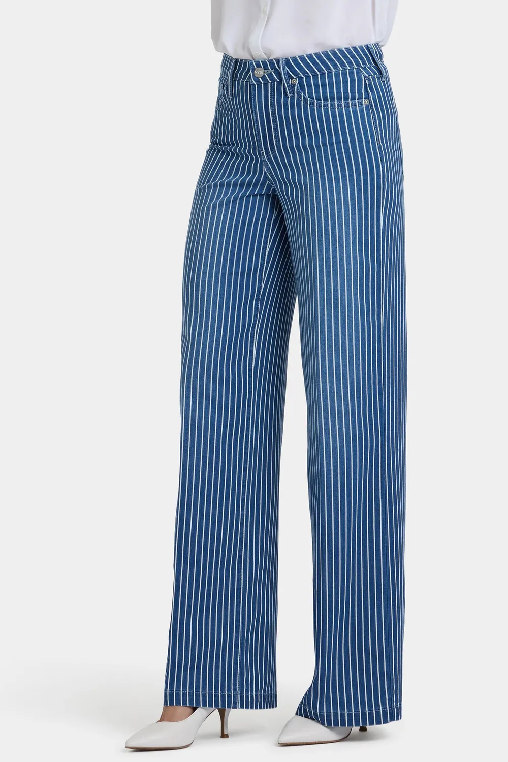 NYDJ Teresa Wide Leg Jeans Marseille Stripe