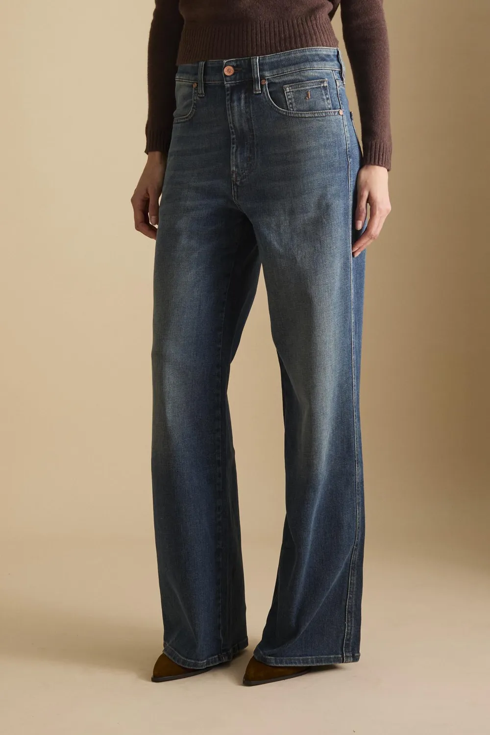 Jeckerson Jacky Jeans Palazzo Fit dunkelblau Damen