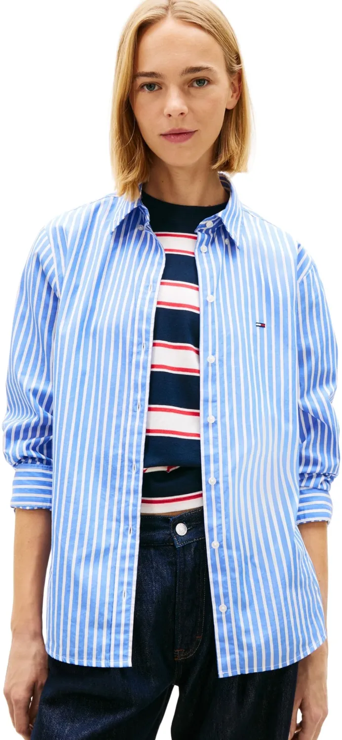 Tommy Jeans Langarmshirt Damen L/S Shirt Gestreift