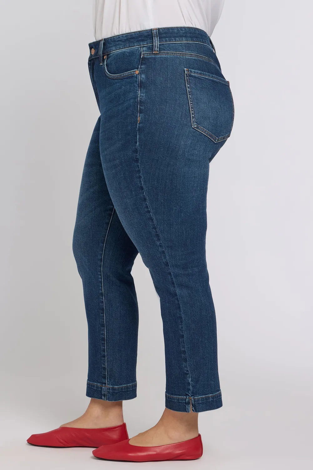NYDJ Sheri Slim Straight Ankle Jeans Villa Plus