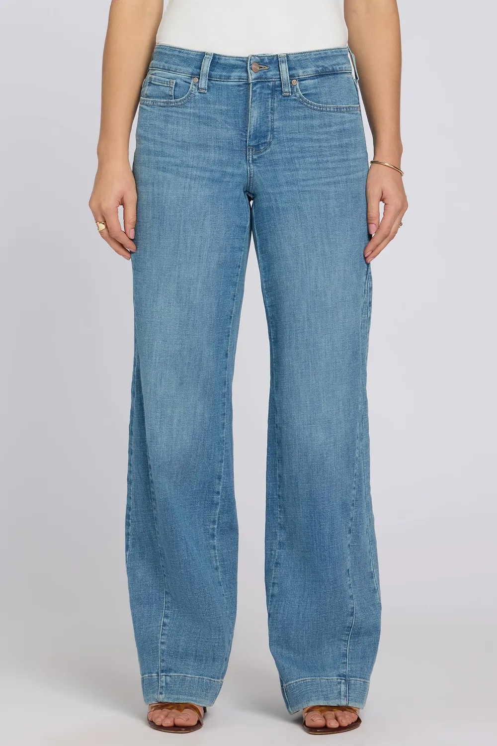 NYDJ Teresa Wide Leg Jeans Dawn Rock Hellblau