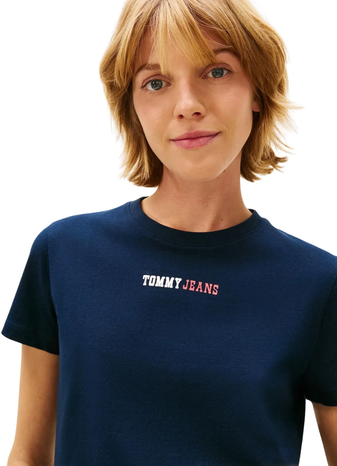 Tommy Jeans S/S T-Shirt Damen T-Shirt Schwarz Kurzarm