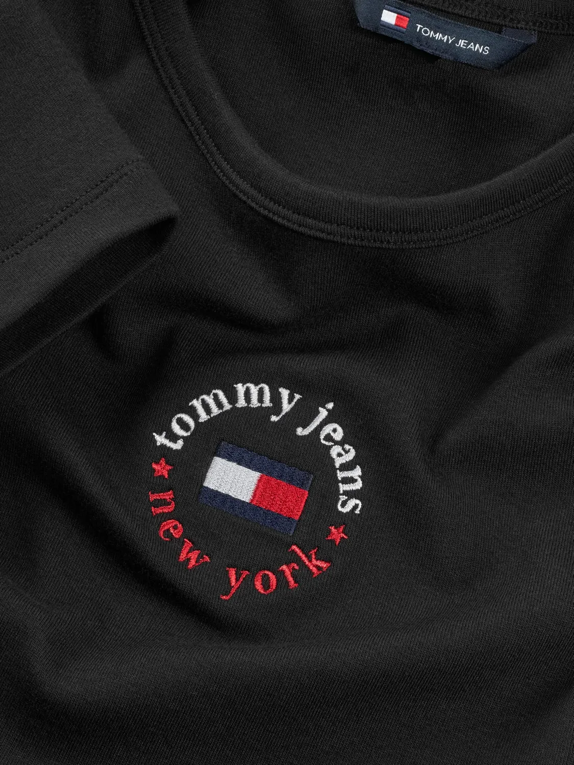 Tommy Jeans Logo Bodycon Kleid Damen M Schwarz Stretch