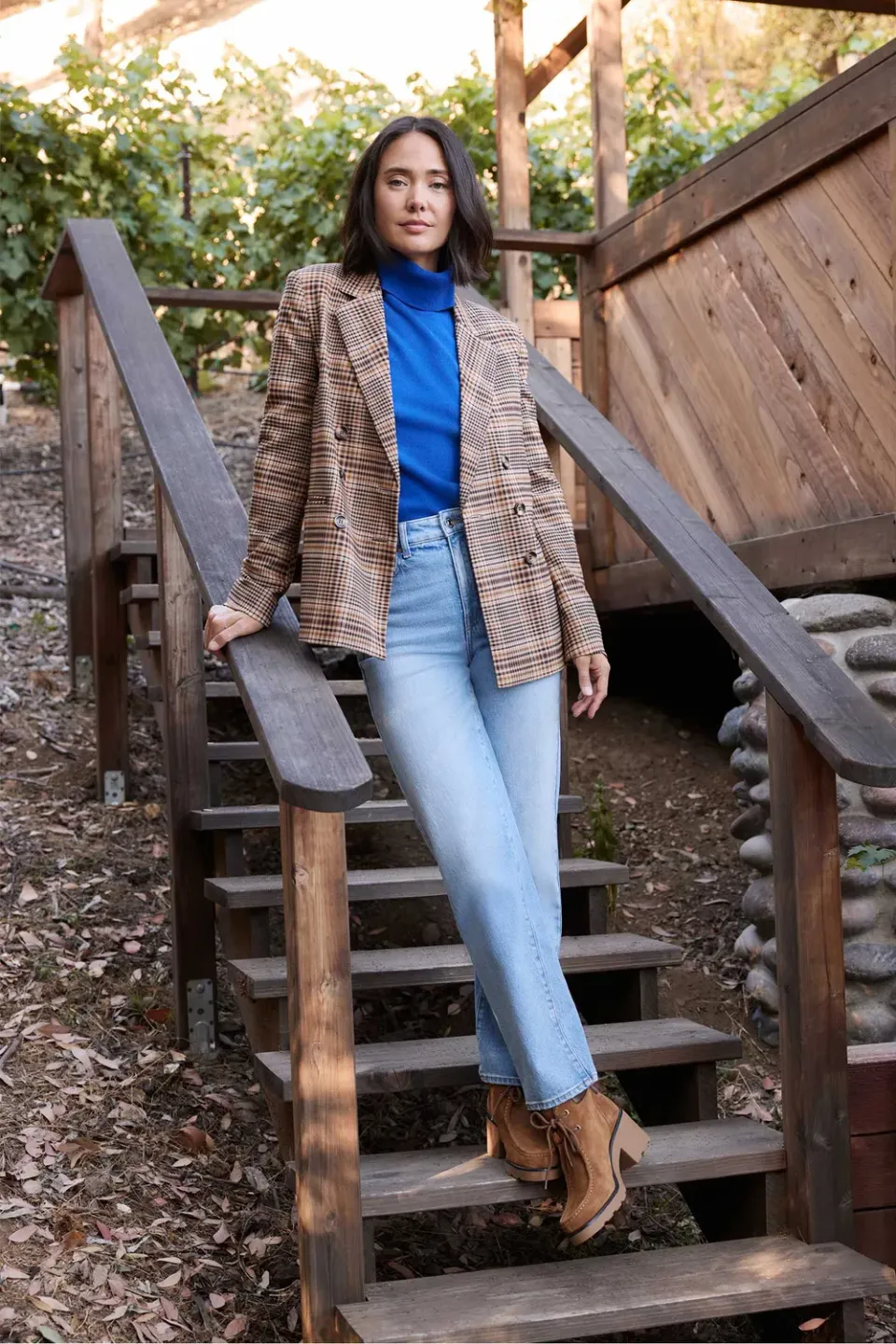 NYDJ Kasey Stovepipe Jeans Trefoil blau slim