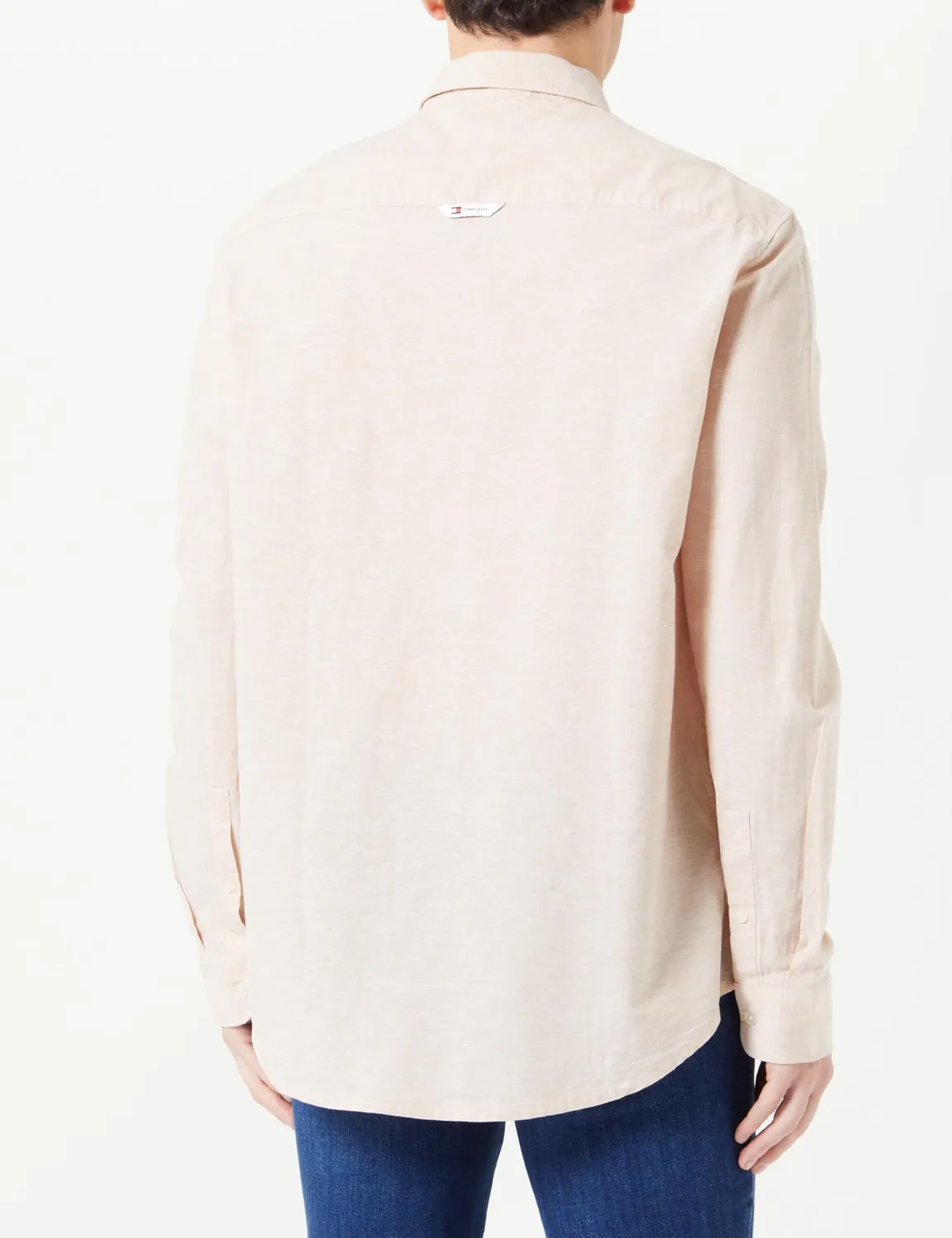 Tommy Jeans TJM Reg Linen Blend Shirt Herren Hemd XL
