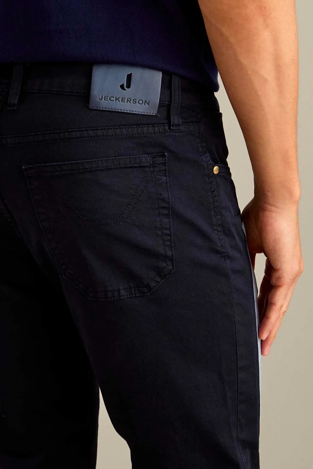 Jeckerson James Chino Hose Dunkelblau Alcantara