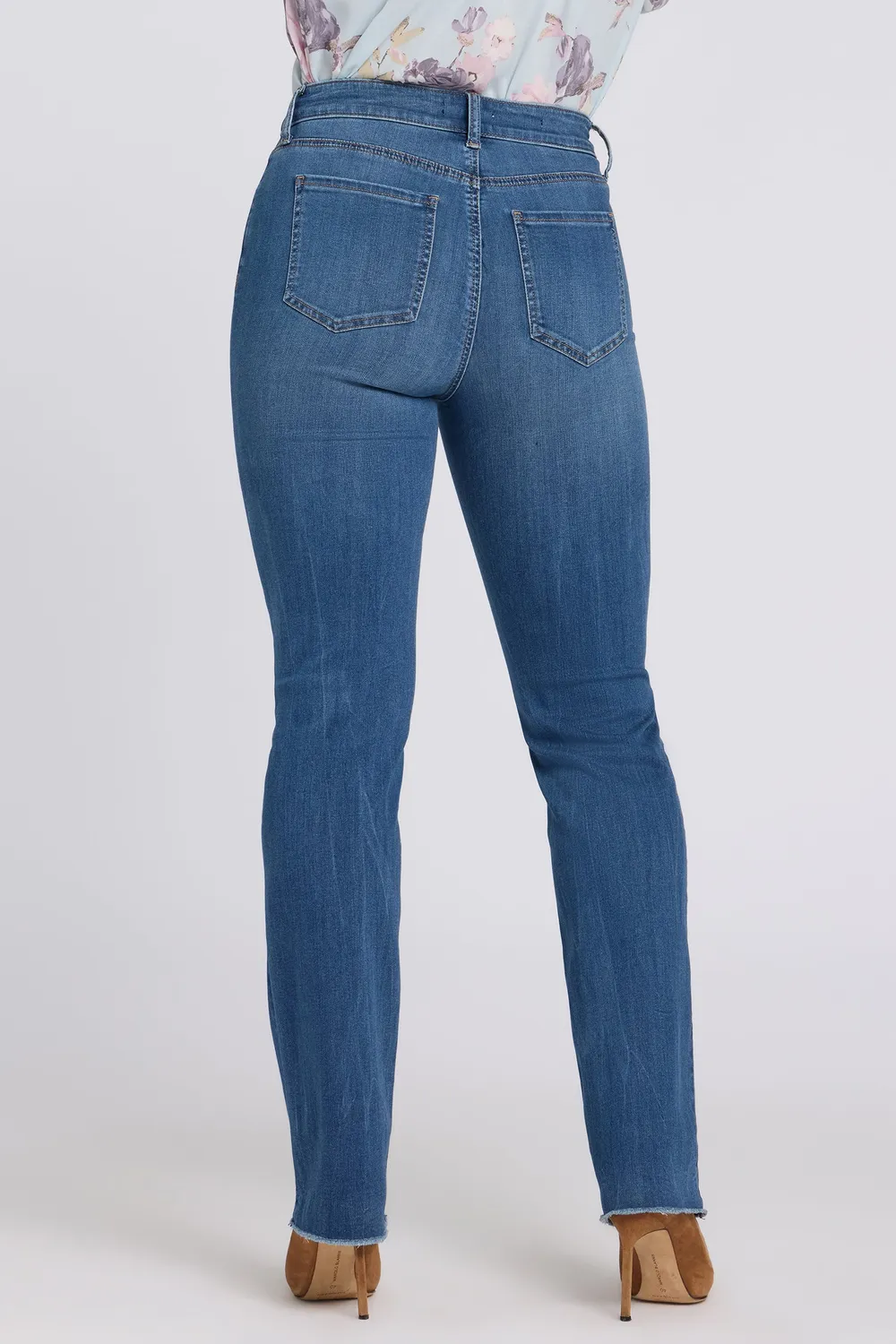 NYDJ Marilyn Straight Jeans Petite Wild River Indigo