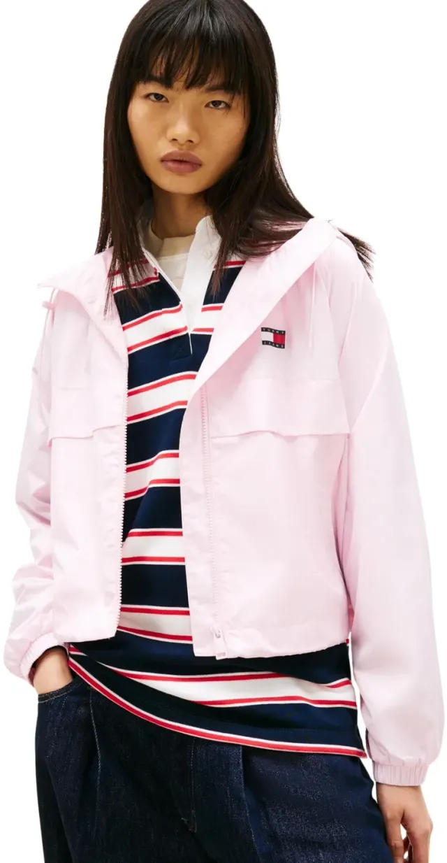 Tommy Jeans Essential Damen Windbreaker Jacke mit Kapuze
