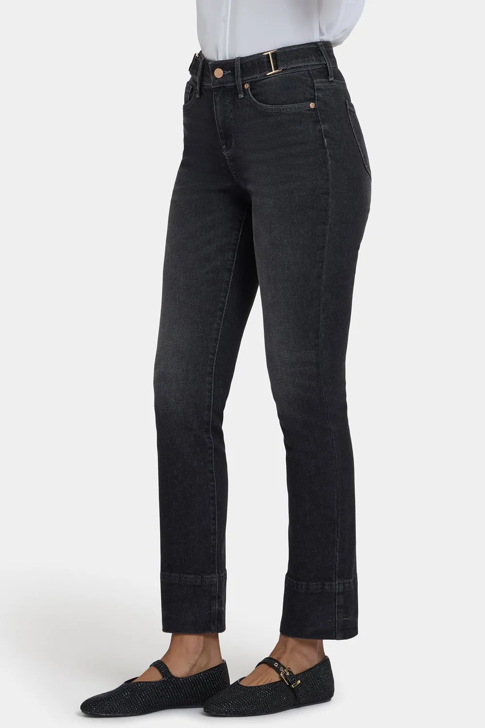 NYDJ Sheri Slim Petite Jeans Paris Lights Grau