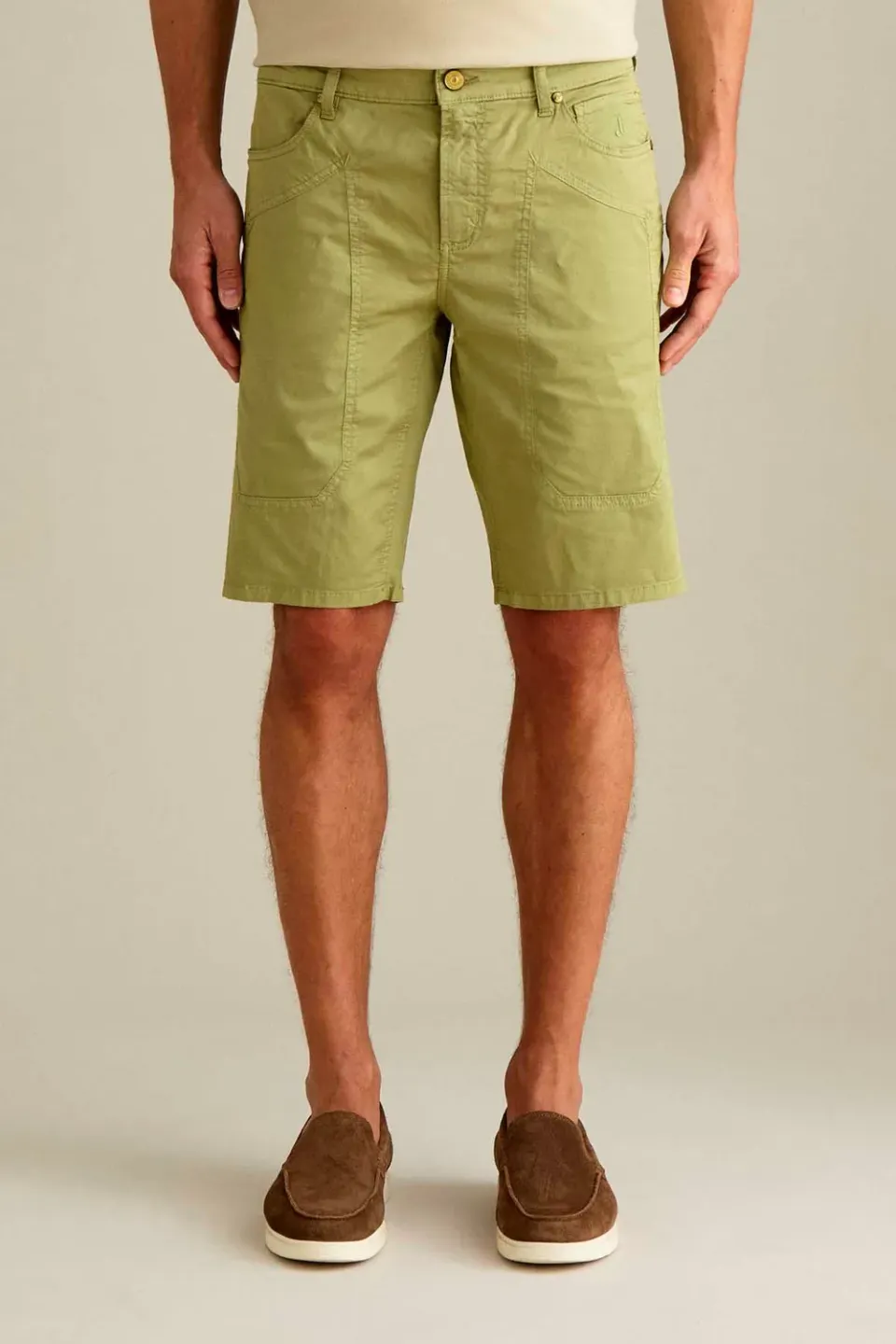 Jeckerson Jayden Bermuda Slim Fit Salbeigrün Stretch