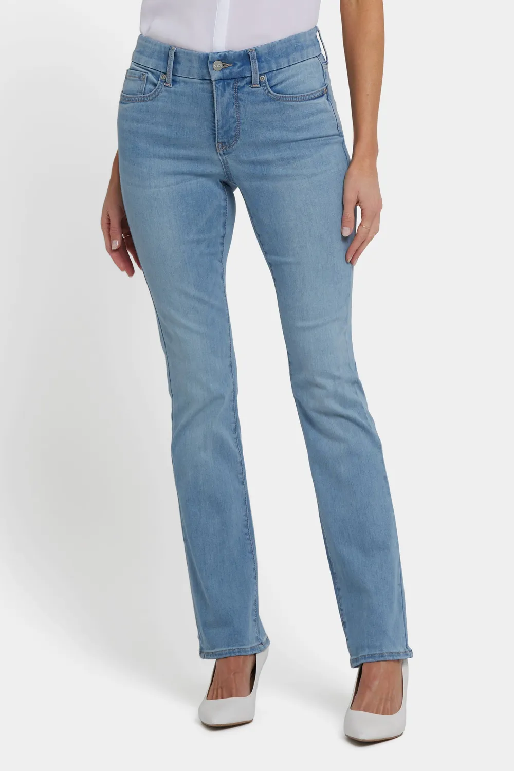 NYDJ Barbara Bootcut Jeans Heritage Glow hellblau