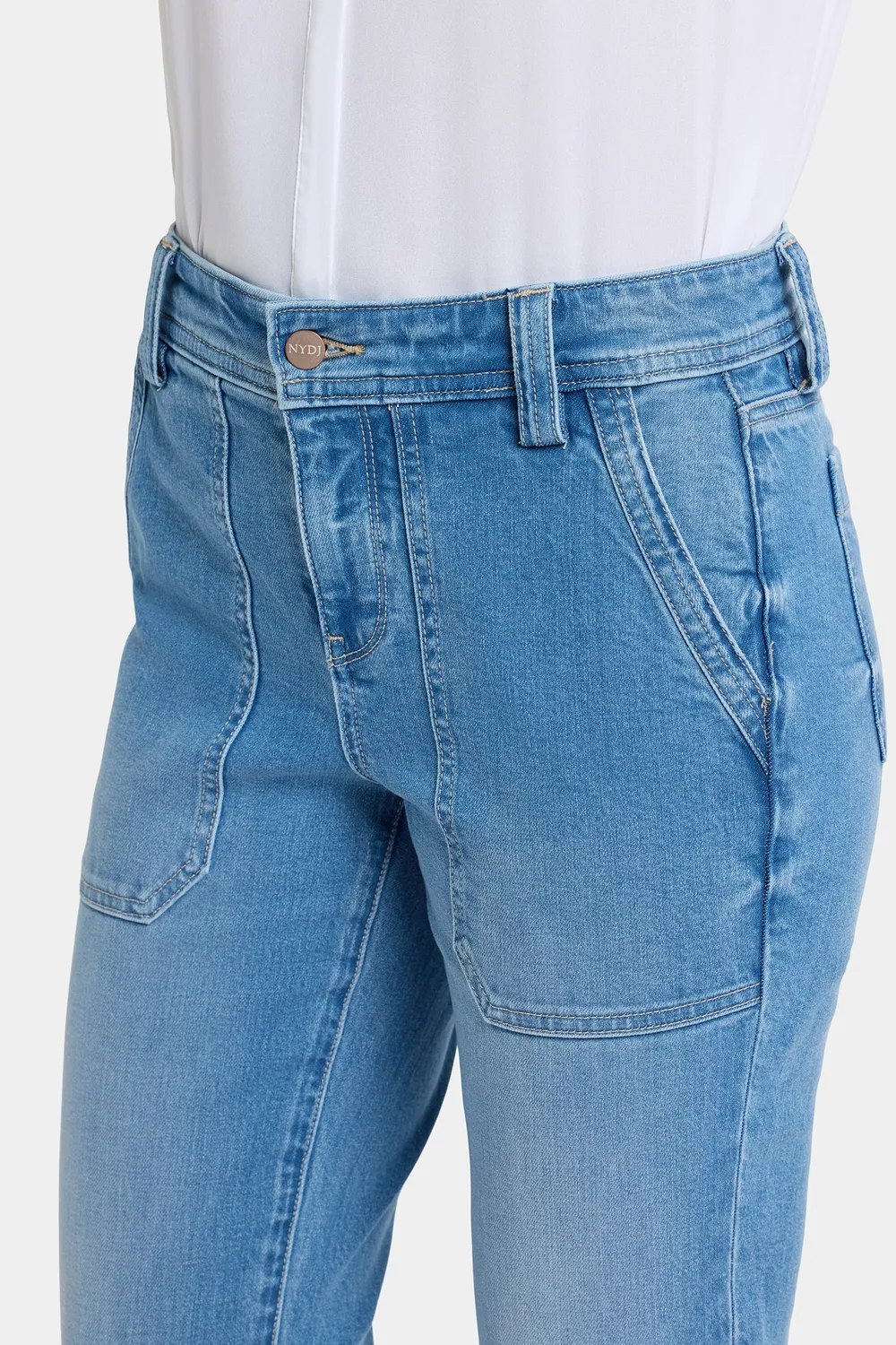 NYDJ Margot Girlfriend Jeans Vista Lakes Mid-Rise