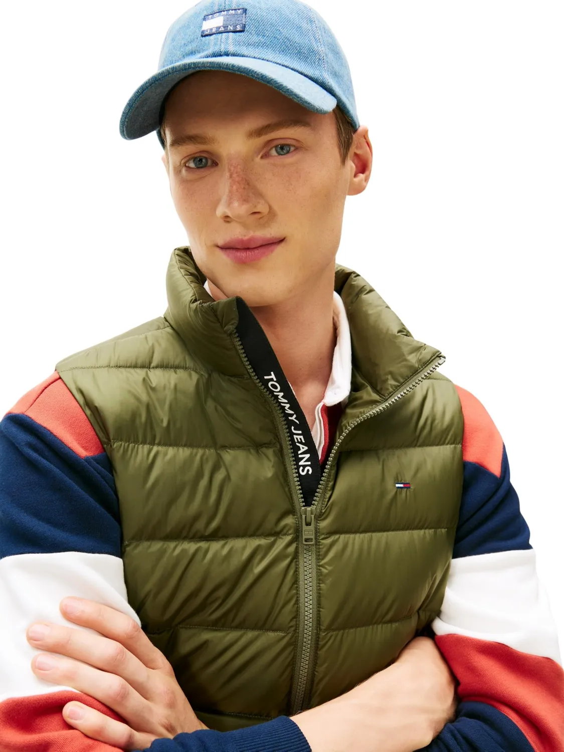 Tommy Jeans Down Leicht Weste Herren Schwarz
