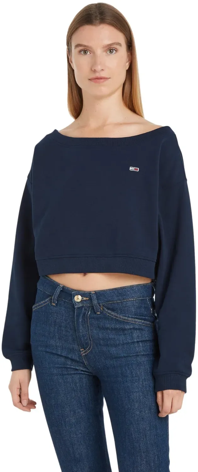 Tommy Jeans Damen Sweatshirt Off-Shoulder Baumwolle