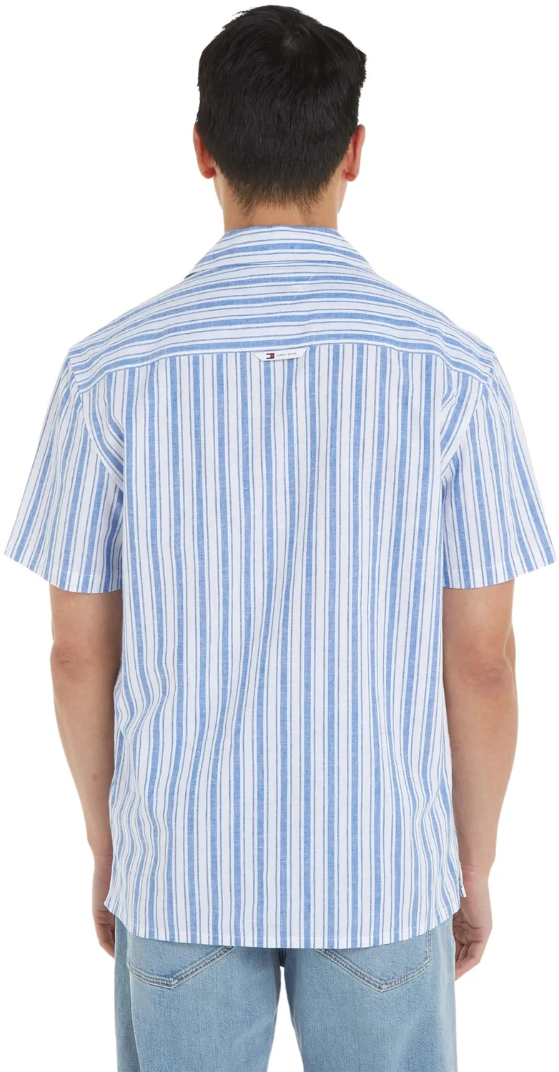 Tommy Jeans TJM Stripe Linen Freizeithemd Leinen