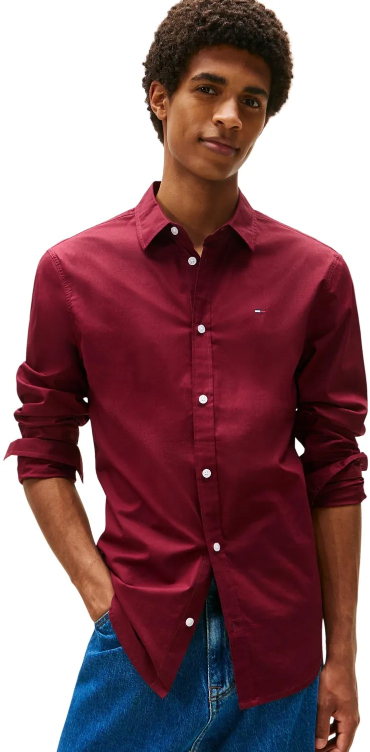 Tommy Jeans Original Stretch Shirt Slim Fit Herren Hemd