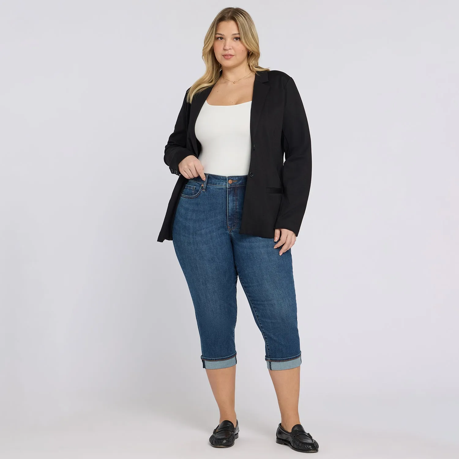 NYDJ Marilyn Crop Jeans Sunset Villa Plus Stretch